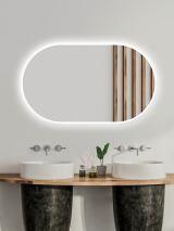 25147_AMBIENTE OVAL LED ZRCADLO AMIRRO 120 X 70 CM MIRROR - DETAIL